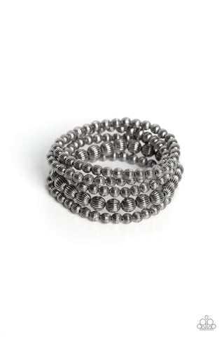 Sonoran Stripes - Silver - Paparazzi Accessories