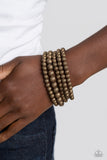 Sonoran Stripes - Brass - Paparazzi Accessories