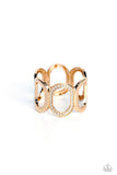Opulent Ovals - Gold - Paparazzi Accessories