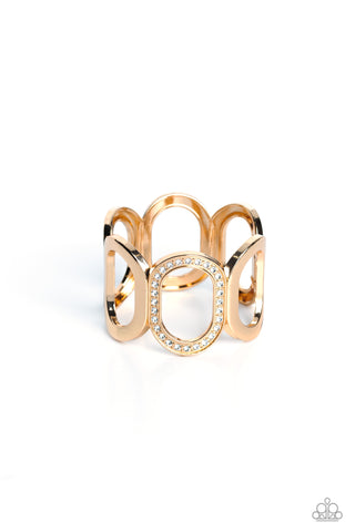 Opulent Ovals - Gold - Paparazzi Accessories