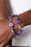Discus Throw - Purple - Paparazzi Accessories