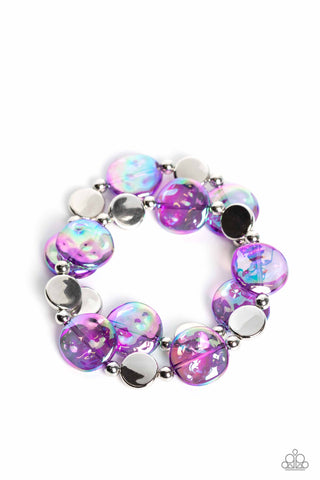 Discus Throw - Purple - Paparazzi Accessories