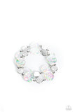 Discus Throw - White - Paparazzi Accessories