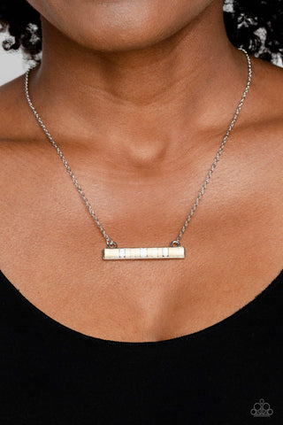 Barred Bohemian - White - Paparazzi Accessories
