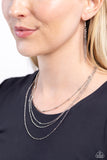 Studded Shimmer - Silver - Paparazzi Accessories