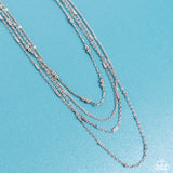 Studded Shimmer - Silver - Paparazzi Accessories