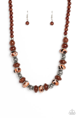 Warped Whimsicality - Brown - Paparazzi Accessories