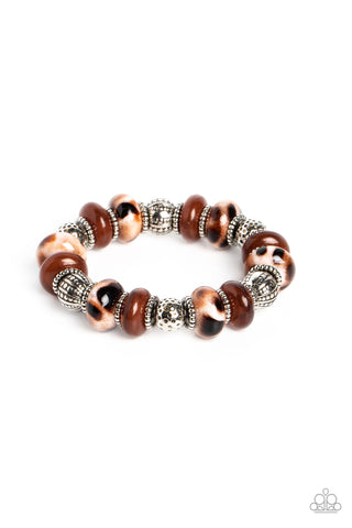 Warped Wayfarer - Brown - Paparazzi Accessories