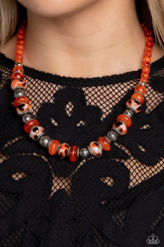 Warped Whimsicality - Orange - Paparazzi Accessories