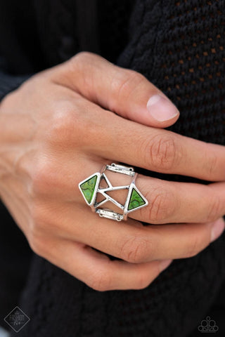 Making Me Edgy - Green  - Paparazzi Accessories