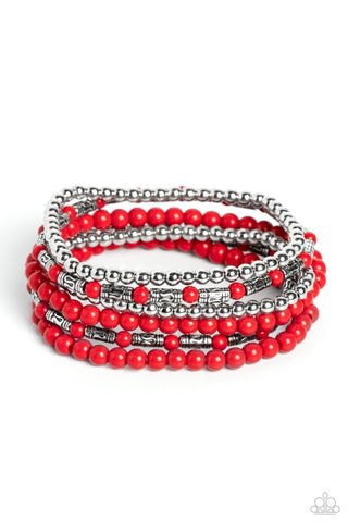 Mythical Magic - Red - Paparazzi Accessories