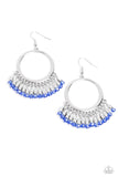Fringe Fanfare - Blue - Paparazzi Accessories