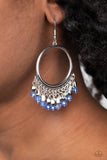 Fringe Fanfare - Blue - Paparazzi Accessories