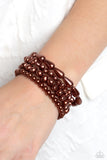 Gossip PEARL - Brown - Paparazzi Accessories