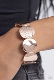 Rippling Record - Rose Gold - Paparazzi Accessories