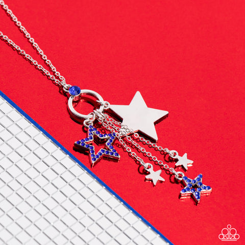 Starry Statutes - Blue - Paparazzi Accessories