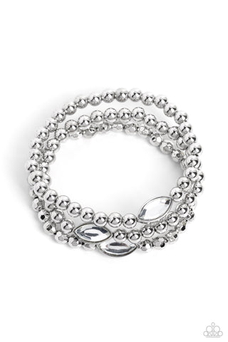 Twinkling Team - White - Paparazzi Accessories
