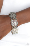 Filigree Fanfare - Silver - Paparazzi Accessories