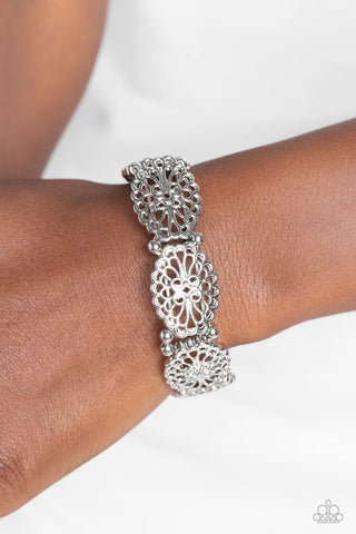 Curly Chic - Silver - Paparazzi Accessories
