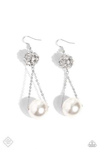 Ballerina Balance - White - Paparazzi Accessories