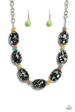 No Laughing SPLATTER - Green - Paparazzi Accessories