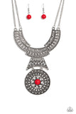 Fetching Filigree - Red - Paparazzi Accessories
