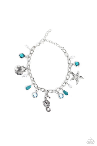 Seahorse Serenade - Blue - Paparazzi Accessories