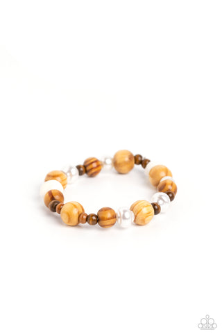 Take A WOOD Look - Brown - Paparazzi Accessories