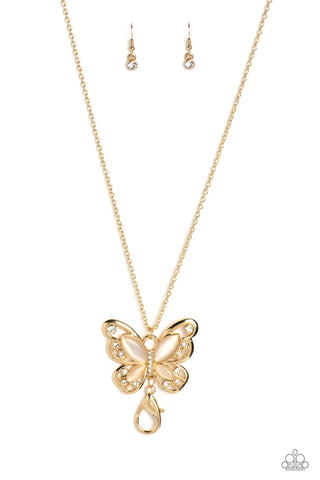 Wings Of Whimsy - Gold - Paparazzi Accessories