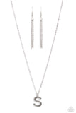 Leave Your Initials - Silver - S - Paparazzi Accessories