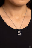 Leave Your Initials - Silver - S - Paparazzi Accessories