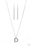Leave Your Initials - Silver - D - Paparazzi Accessories