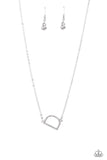 INITIALLY Yours - D - White - Paparazzi Accessories