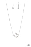 INITIALLY Yours - M - White - Paparazzi Accessories