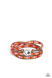 PAW-sitive Thinking - Orange - Paparazzi Accessories