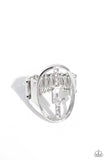 Middle of the Road - White - Paparazzi Accessories