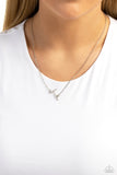 INITIALLY Yours - T - White - Paparazzi Accessories