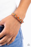 For WOOD Measure - Orange - Paparazzi Accessories