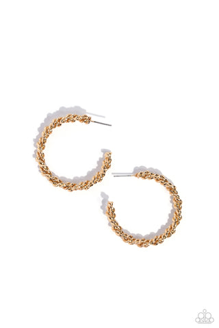 Braided Bravado - Gold - Paparazzi Accessories
