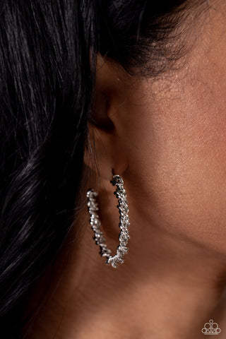 Braided Bravado - Silver - Paparazzi Accessories