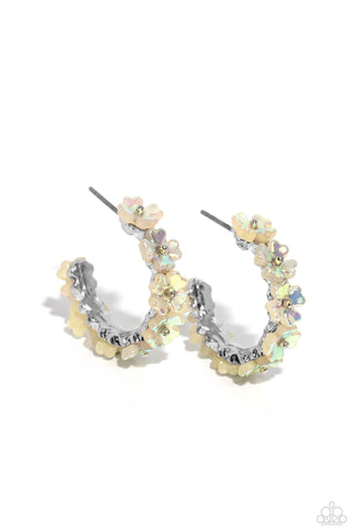 Floral Focus - White - Paparazzi Accessories