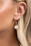 White Collar Welcome - Gold - Paparazzi Accessories