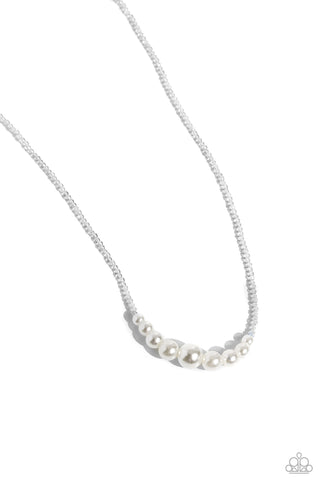 White Collar Whimsy - Silver - Paparazzi Accessories