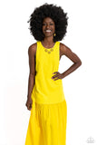 SUN and Fancy Free - Yellow - Paparazzi Accessories