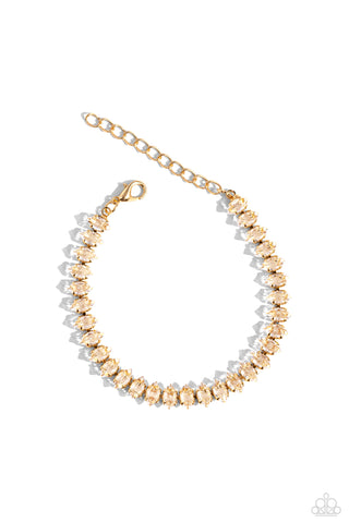 Marquise Masterpiece - Gold - Paparazzi Accessories