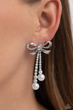 Bodacious Bow - White - Paparazzi Accessories