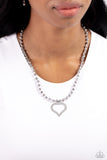 Faceted Factor - Silver - Paparazzi Accessories