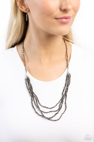 Candescent Cascade - Silver - Paparazzi Accessories
