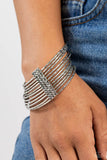 Shimmery Silhouette - Silver - Paparazzi Accessories
