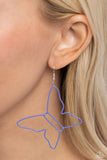Soaring Silhouettes - Blue - Paparazzi Accessories